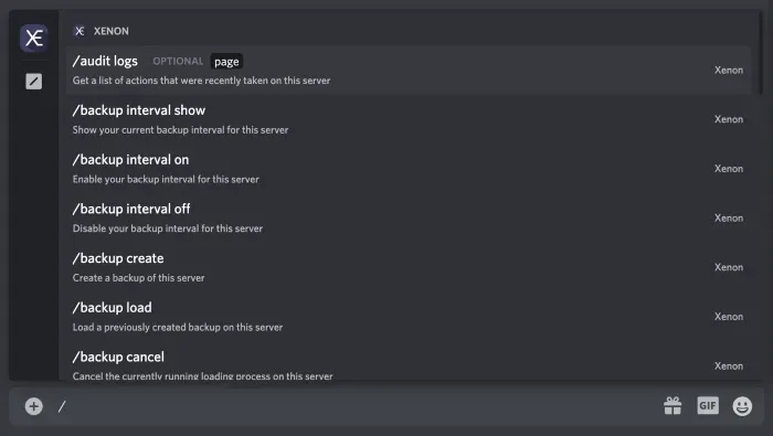 Slash Commands